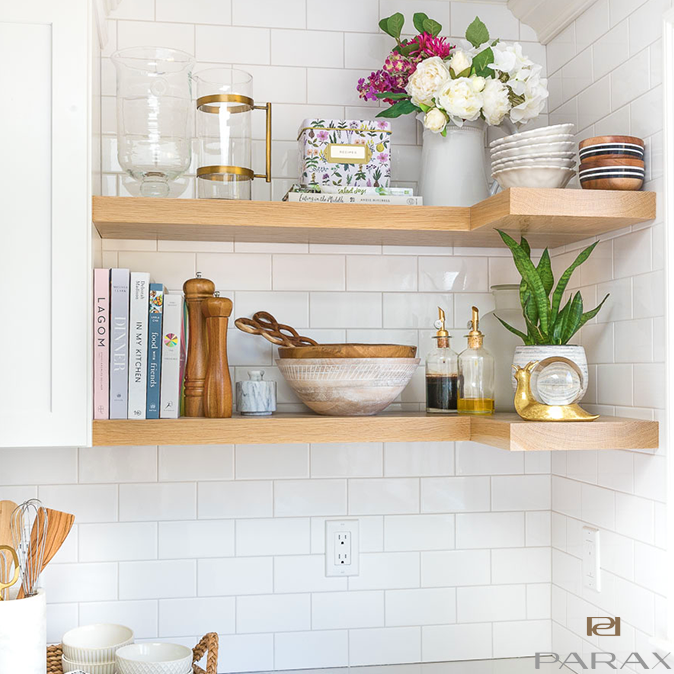 Kitchen wall shelf